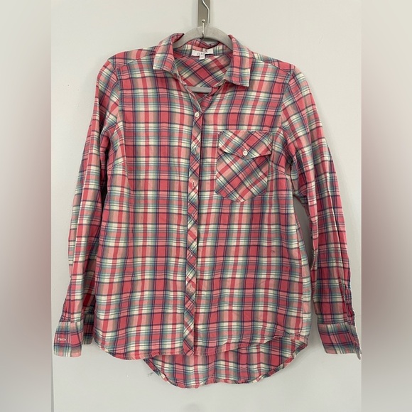 dELiA*s Tops - Delia*s, Small, women’s pink plaid button down long sleeve shirt vintage? 90s